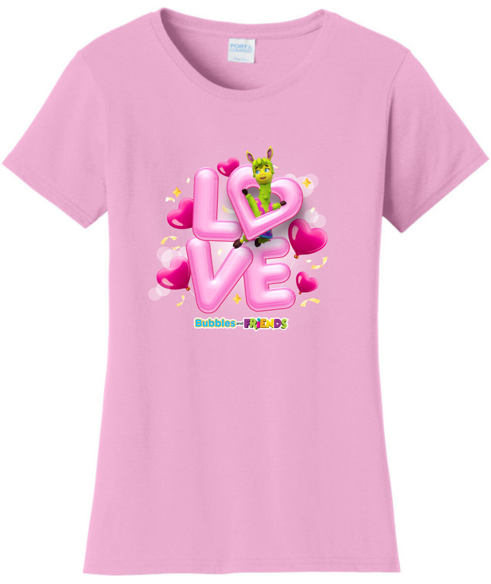 Bubbles & Friends Love Phoebe Womens T-Shirt