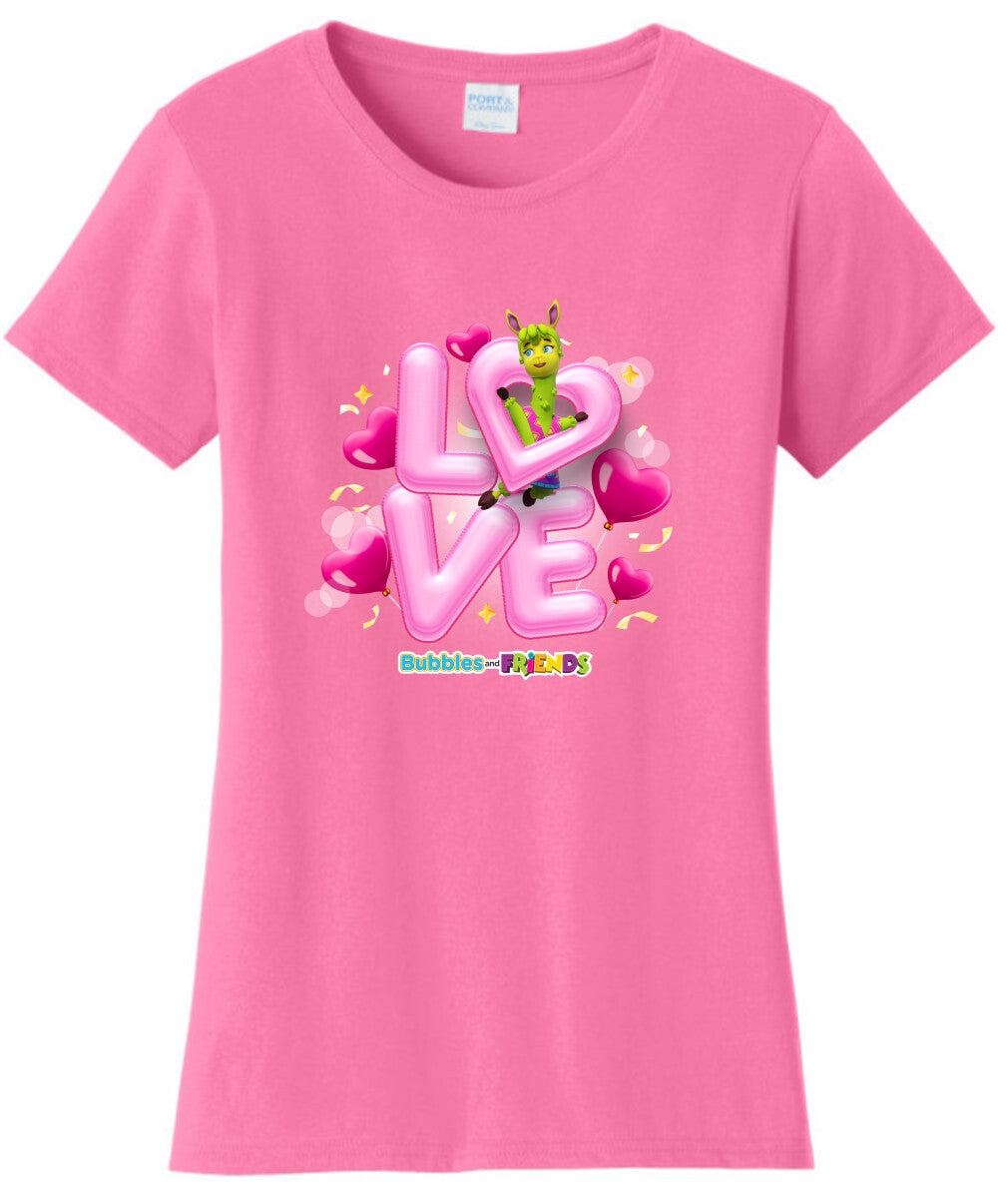 Bubbles & Friends Love Phoebe Womens T-Shirt