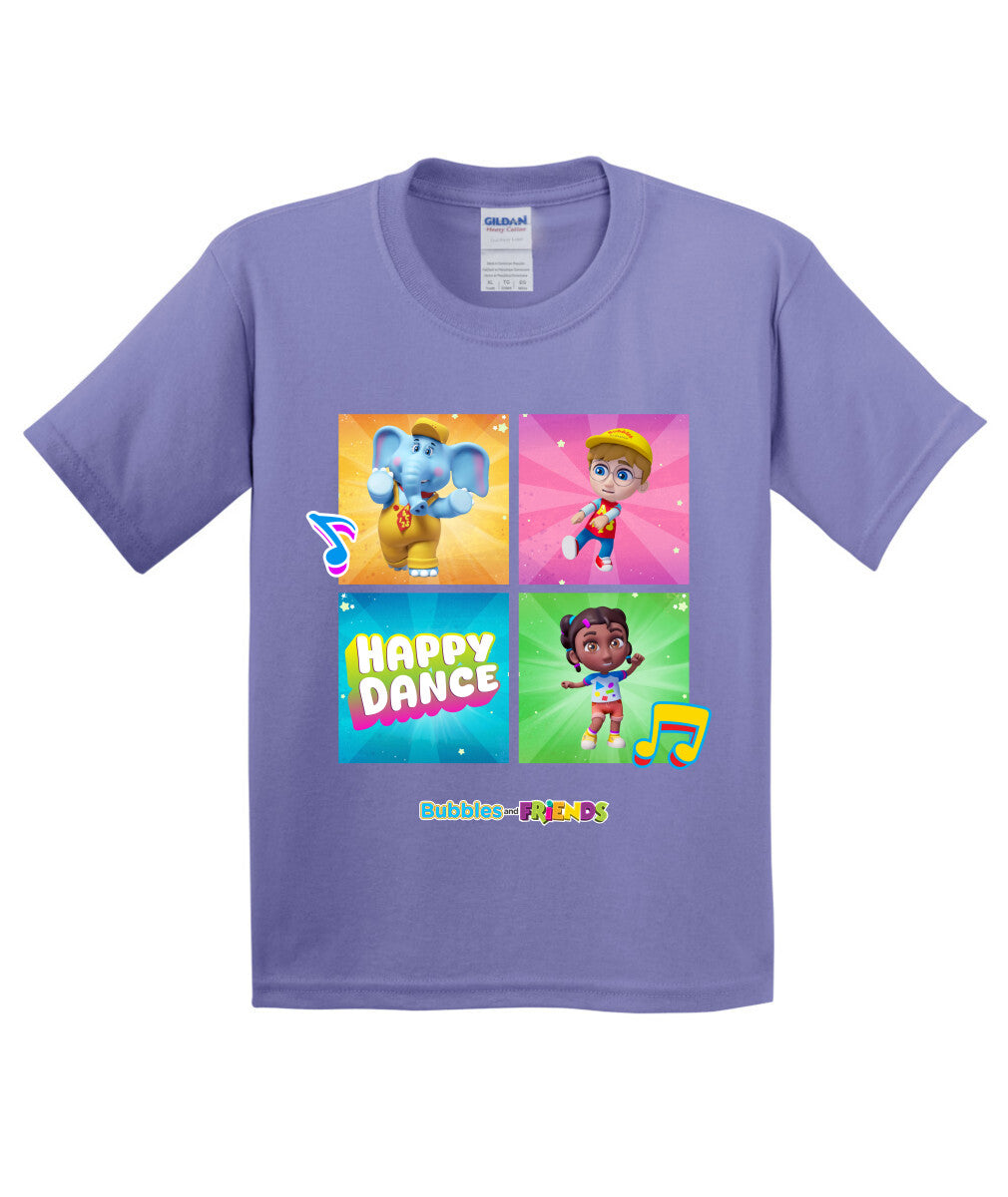Bubbles and Friends β Happy Dance Collection Happy Team Children T-Shirt