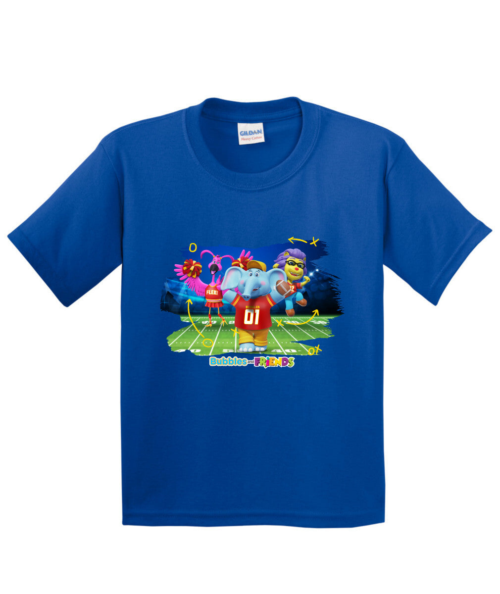 Bubbles and Friends - Varsity Collection Bubbles Football Children T-Shirt