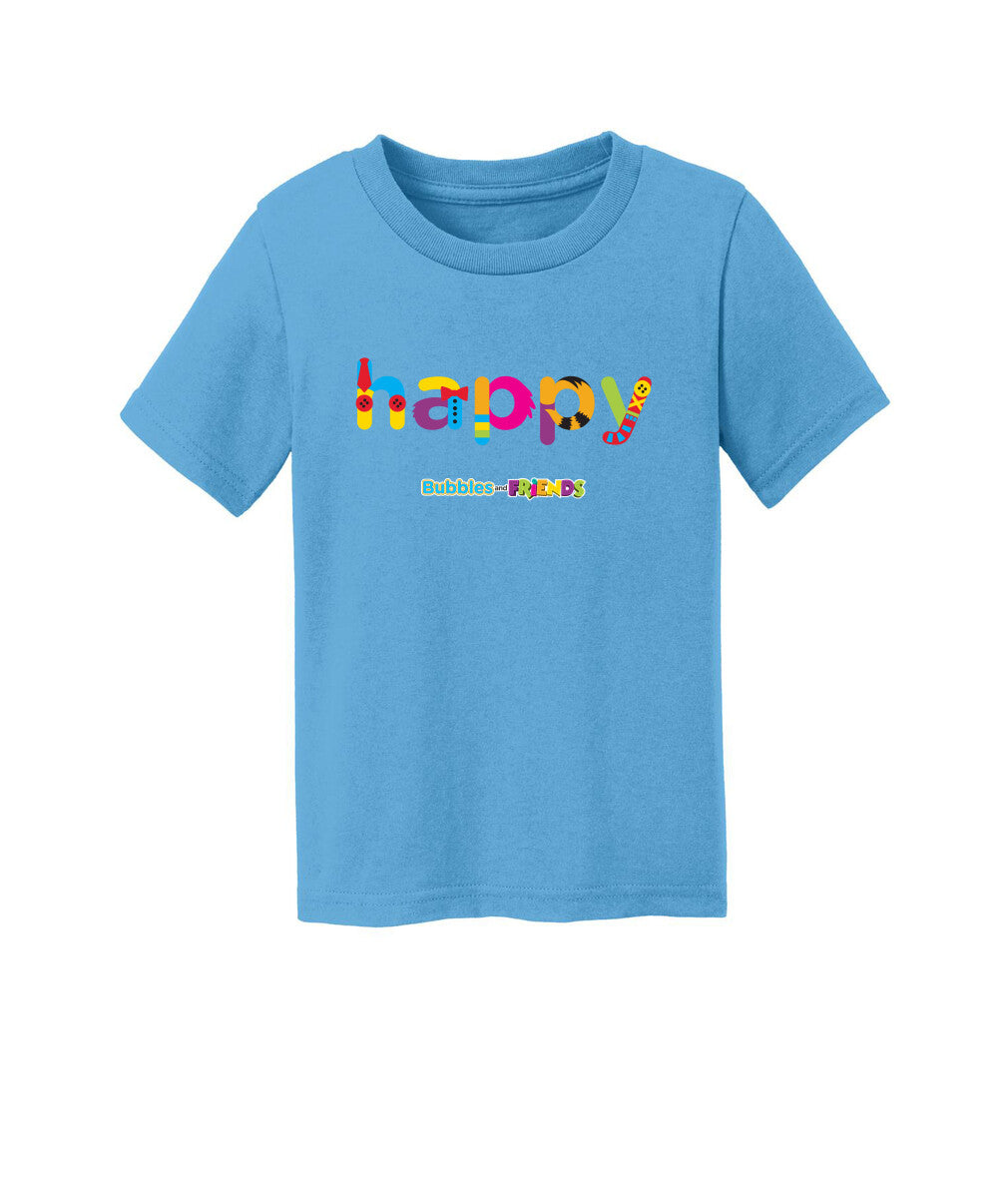 Bubbles and Friends Happy Toddler T-Shirt
