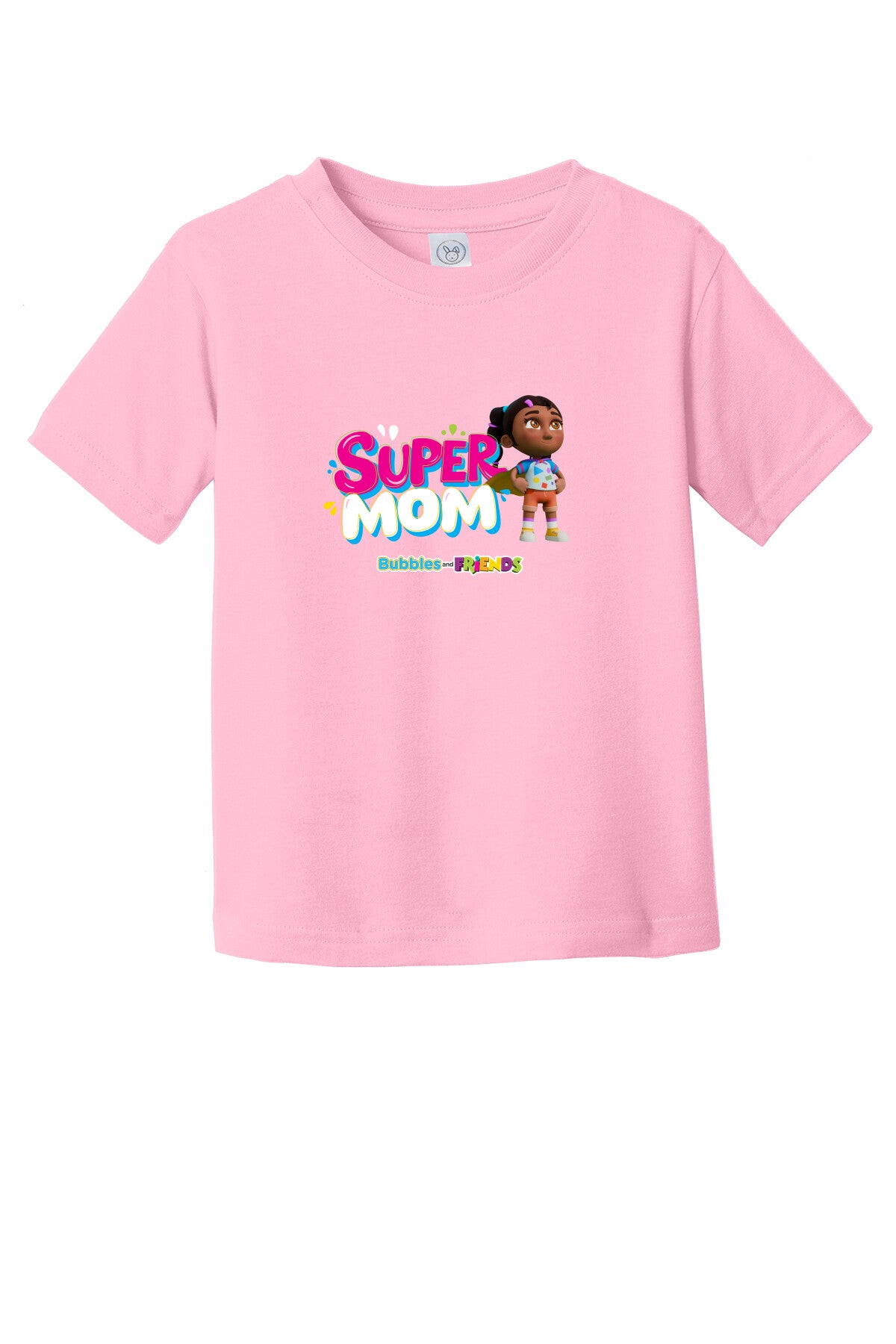 Bubbles & Friends Mothers Day SuperMom Toddler Tee