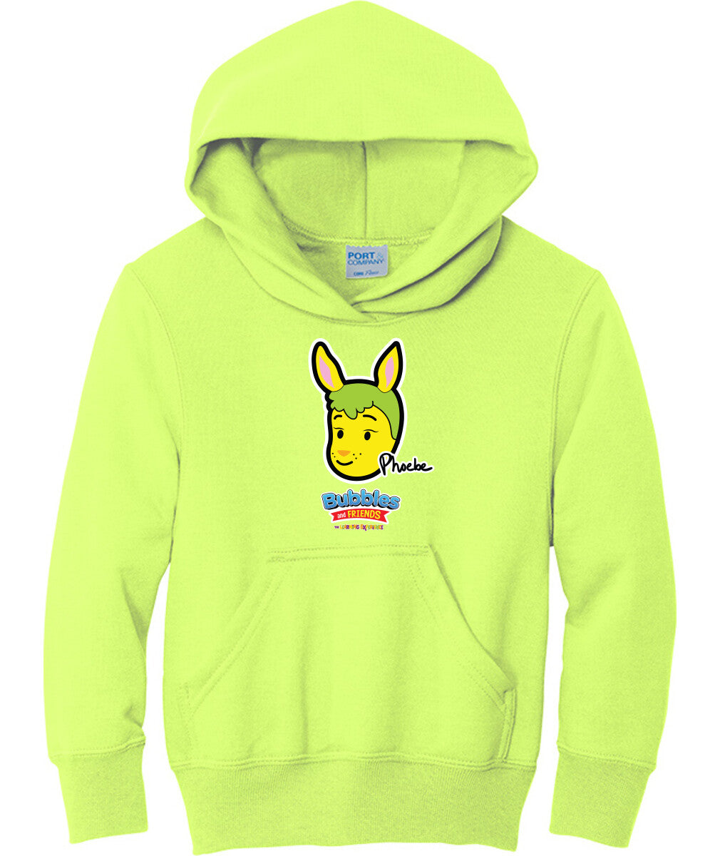 Bubbles & Friends- Friends from Happyville 'Phoebe' Children's Fleece Pullover Hooded Sweatshirt