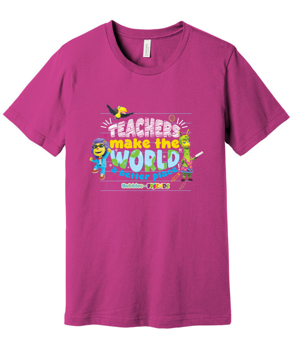 Bubbles & Friends Teacher Appreciation World T-shirt