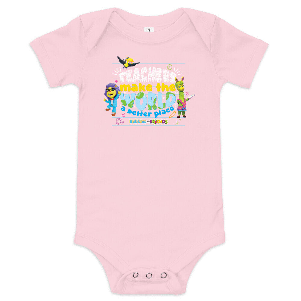 Bubbles & Friends Teacher Appreciation WORLD Onesie