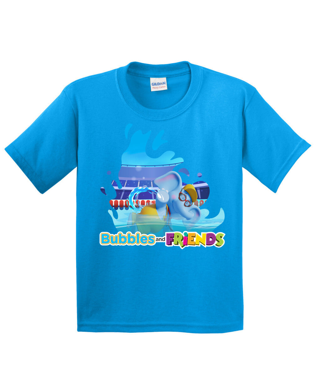 Bubbles and Friends - Summer Games Collection Bubbles Swim Children T-Shirt