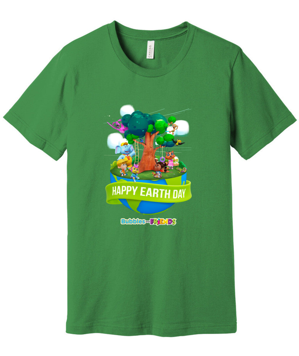 Bubbles & Friends Earth Day Planet Unisex Jersey Tee