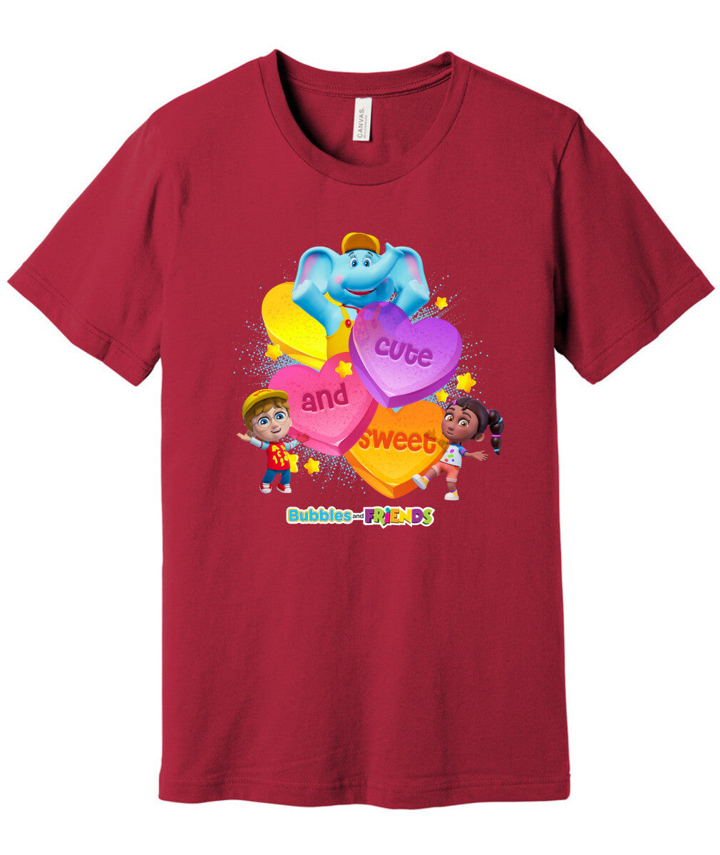 Bubbles & Friends Sweet and Cute Adult/Unisex T-Shirt