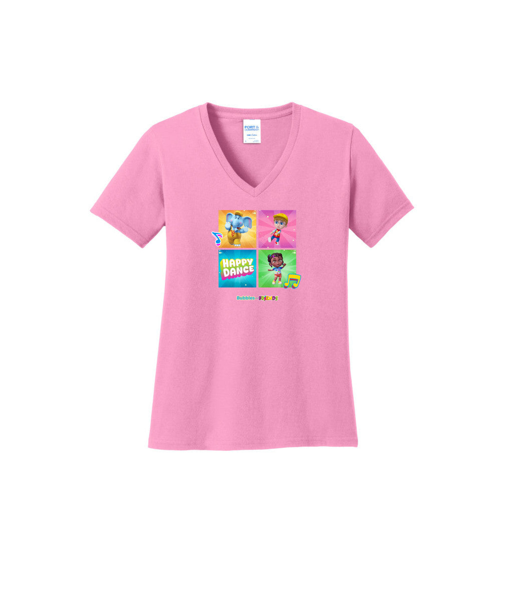 Bubbles and Friends β Happy Dance Collection Happy Team WomenT-Shirt