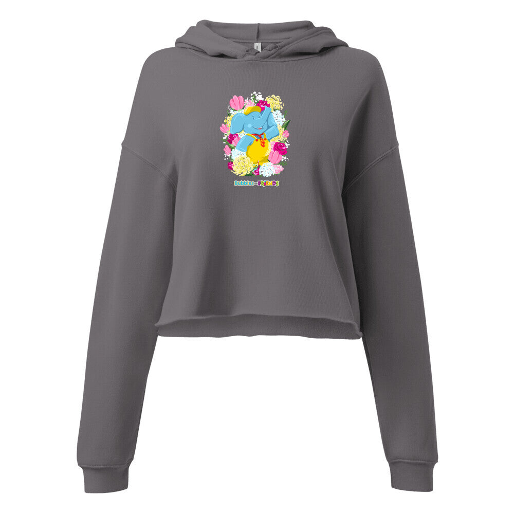 Bubbles & Friends Mothers Day Flowers Women's Cropped Sweatshirt
