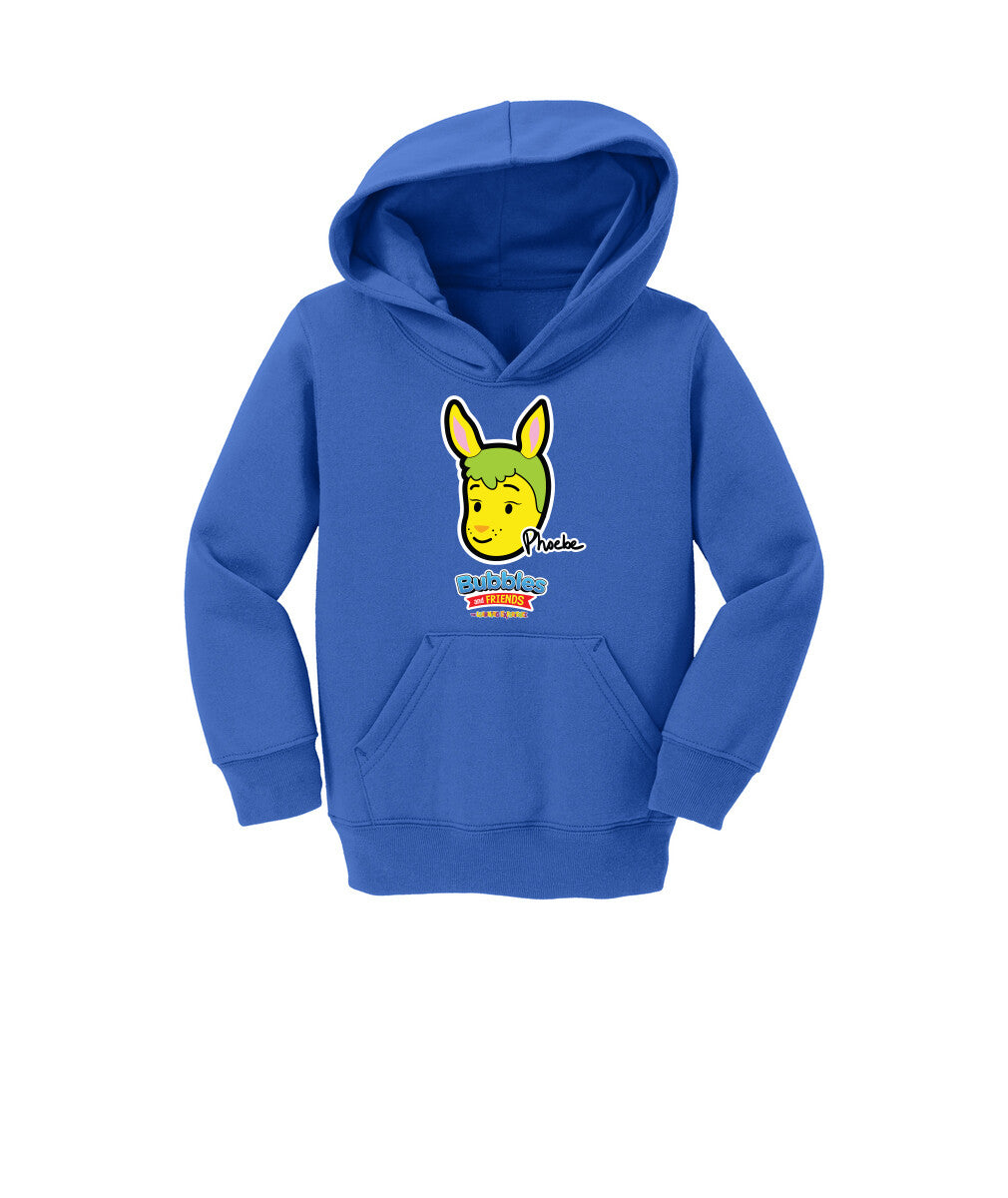 Bubbles & Friends- Friends from Happyville 'Phoebe' Toddler Fleece Pullover Hoodie