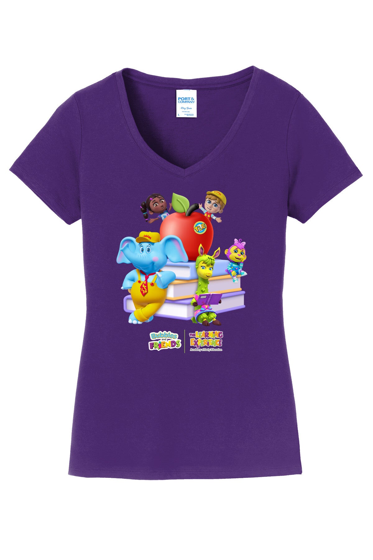 Bubbles & Friends BTS Books Womens V-Neck Tee