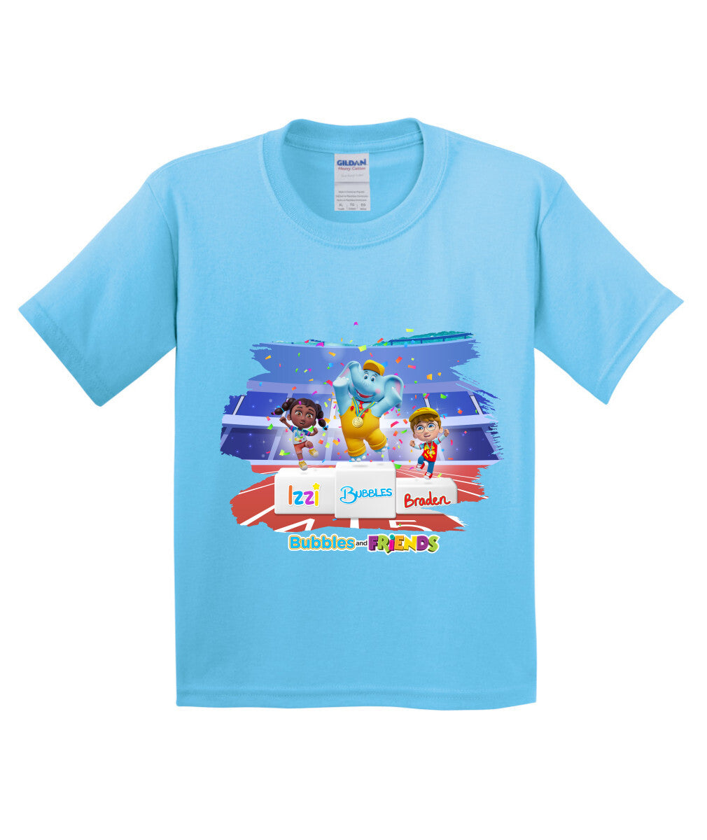 Bubbles and Friends - Summer Games Collection Team Medals Children T-Shirt