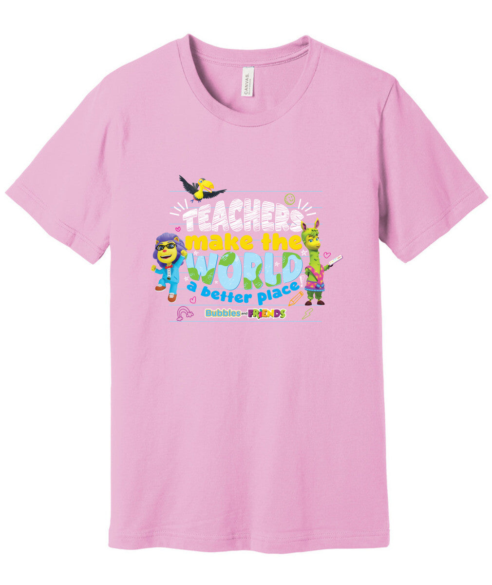 Bubbles & Friends Teacher Appreciation World T-shirt