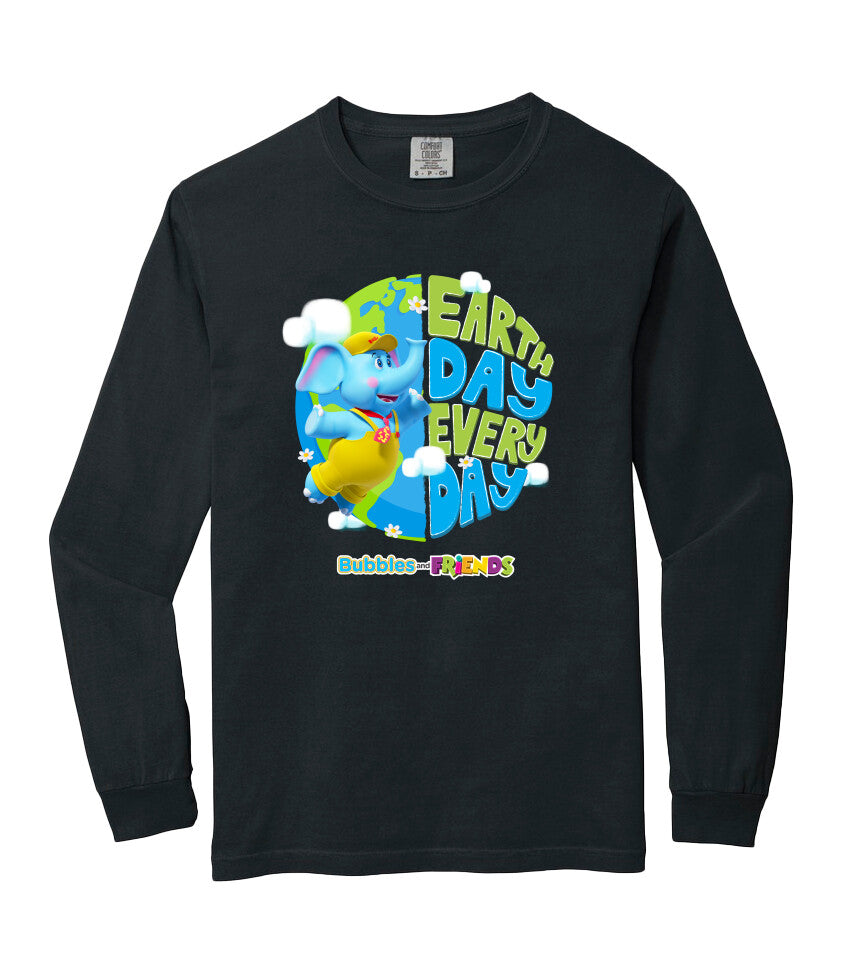 Bubbles & Friends Earth Day Everyday Unisex Long Sleeve Tee