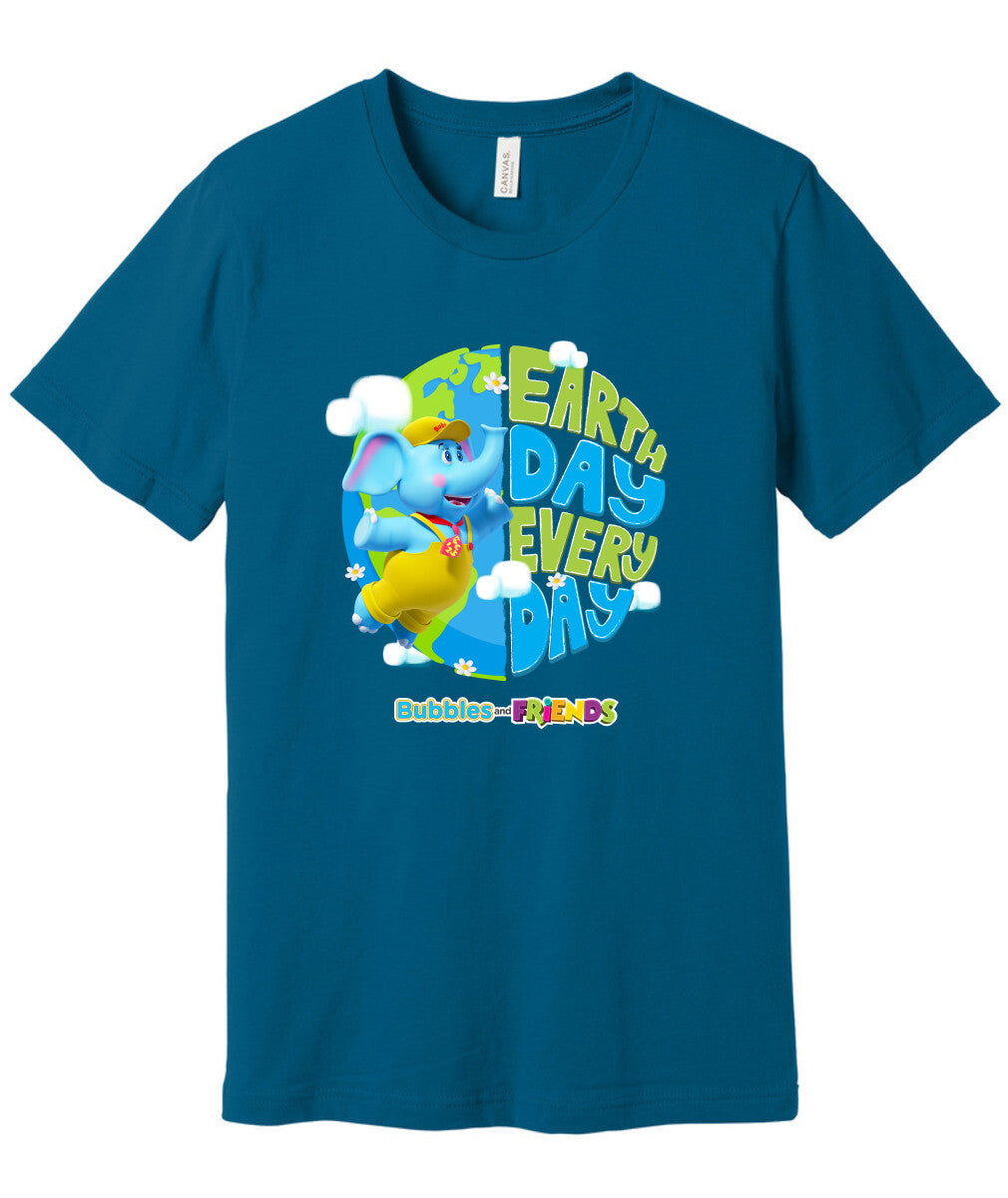 Bubbles & Friends Earth Day Everyday Unisex Jersey Tee