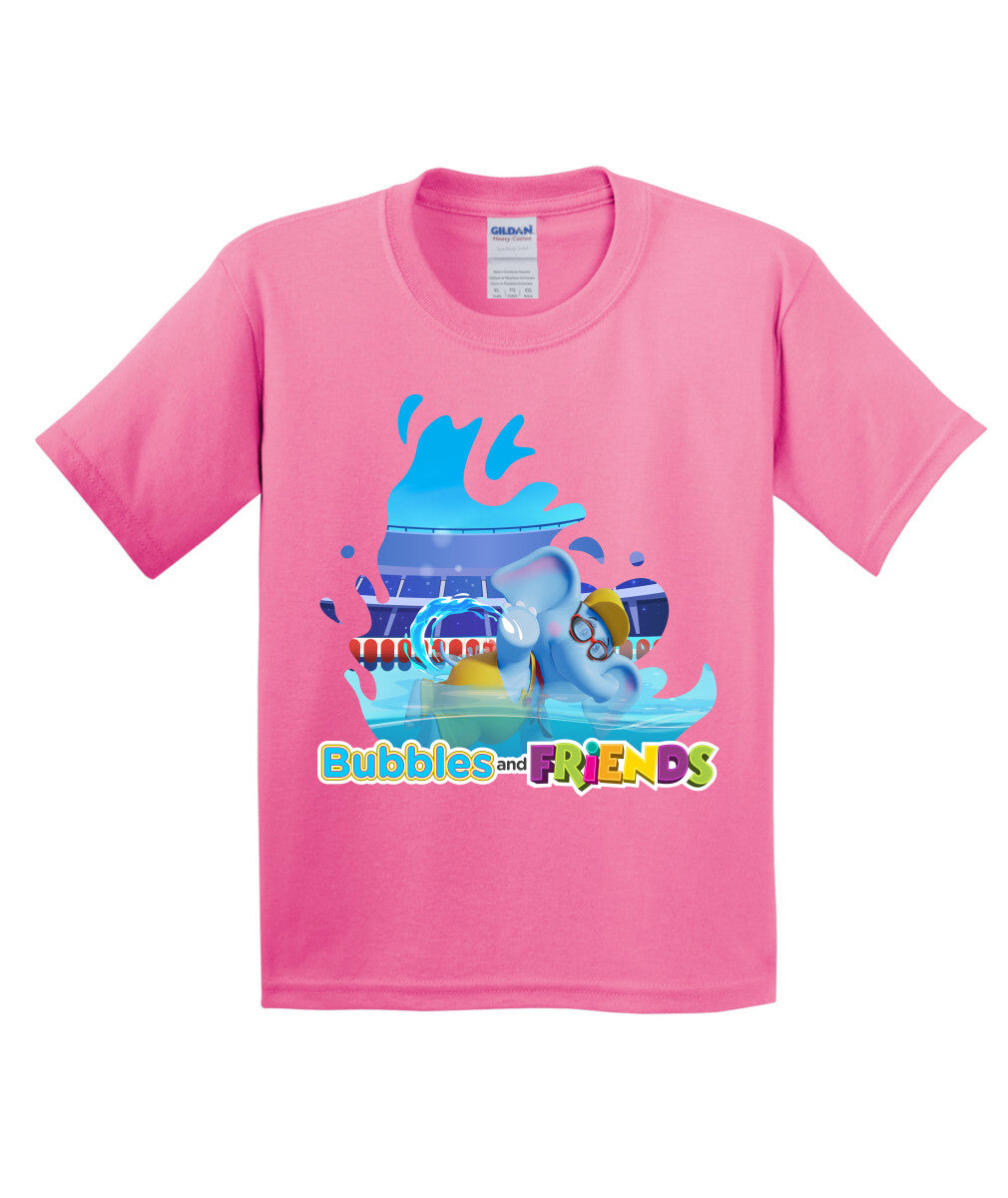 Bubbles and Friends - Summer Games Collection Bubbles Swim Children T-Shirt