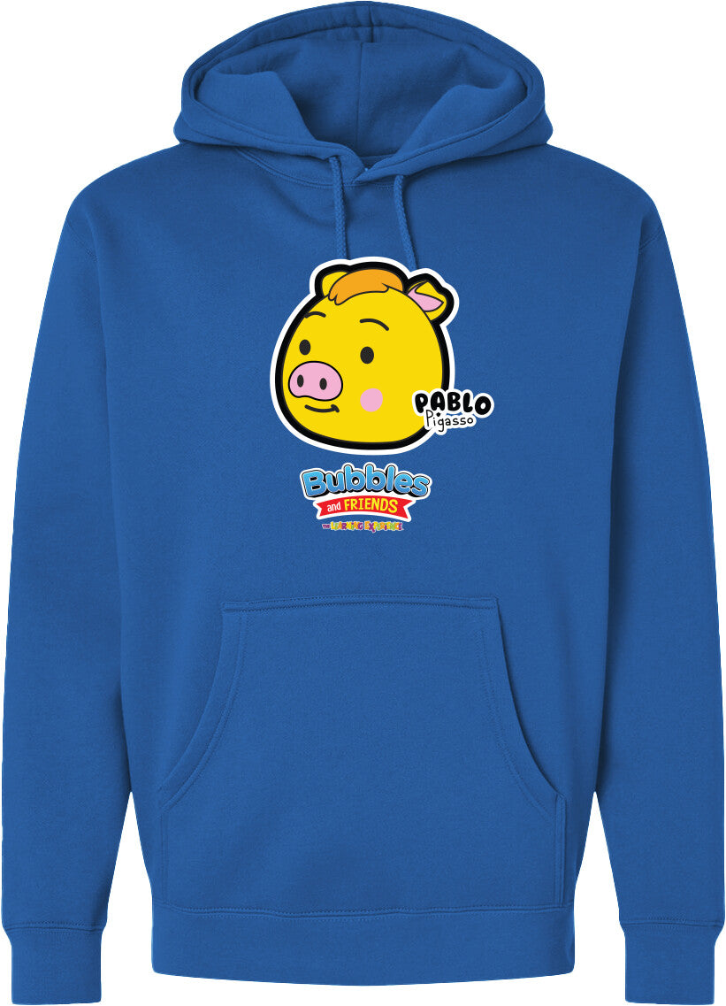 Bubbles & Friends- Friends from Happyville 'Pablo' Midweight Hooded Sweatshirt- Unisex