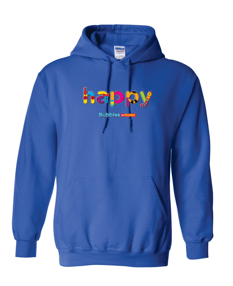 Bubbles & Friends HAPPY Unisex Pullover Hoodie
