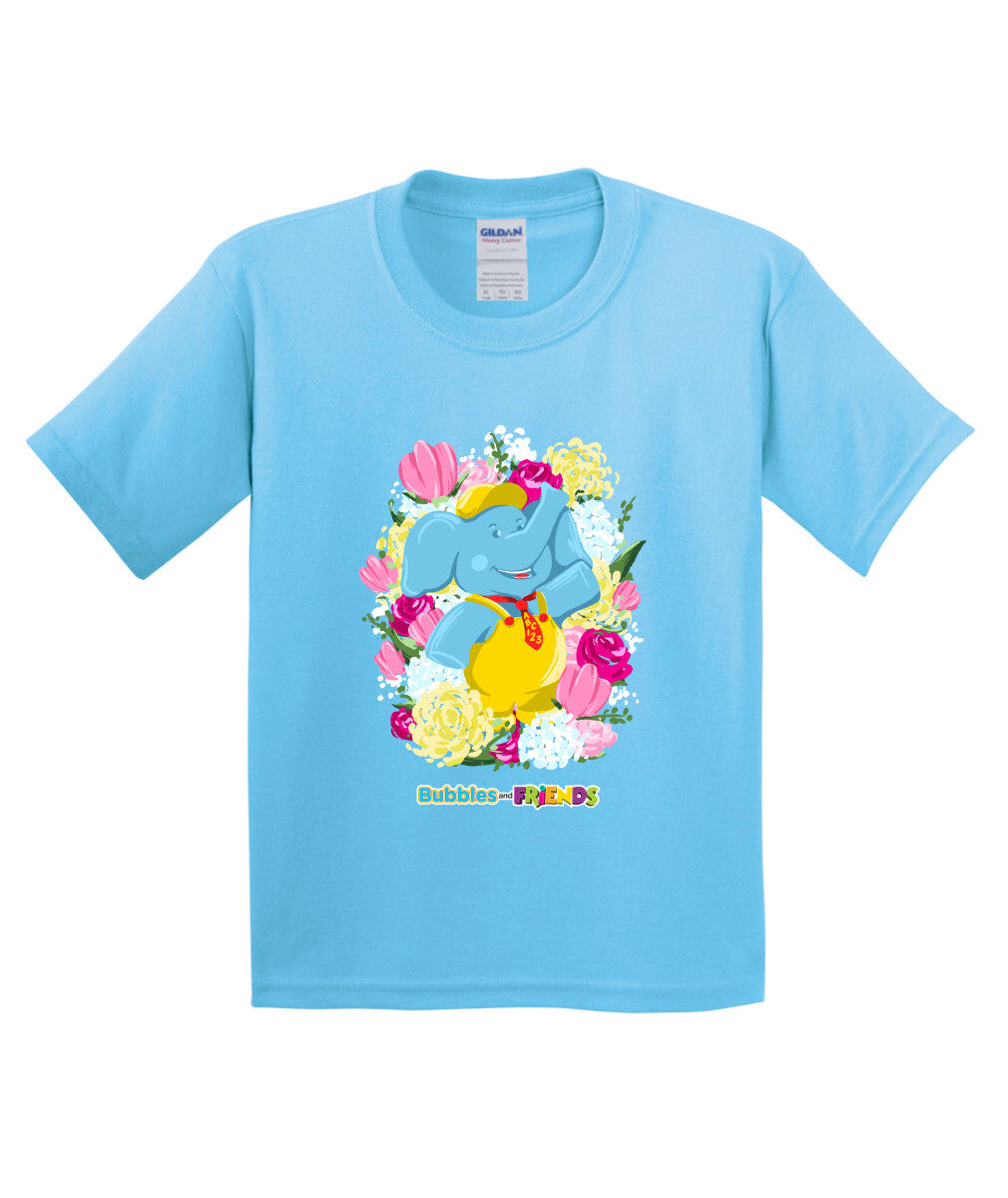 Bubbles & Friends Mothers Day Flowers Childrens T-Shirt