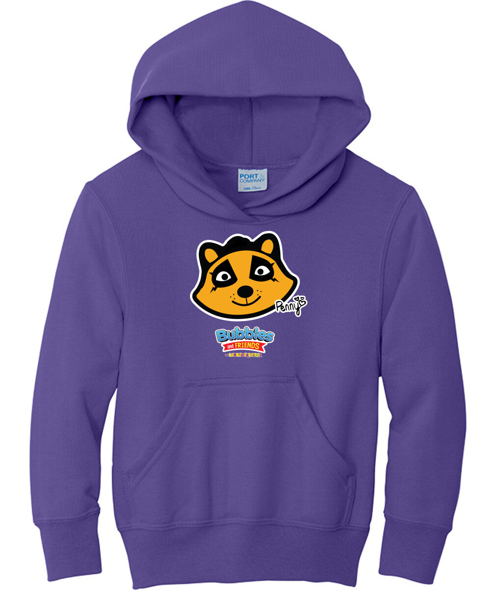 Bubbles & Friends- Friends from Happyville 'Penny' Children's Fleece Pullover Hooded Sweatshirt