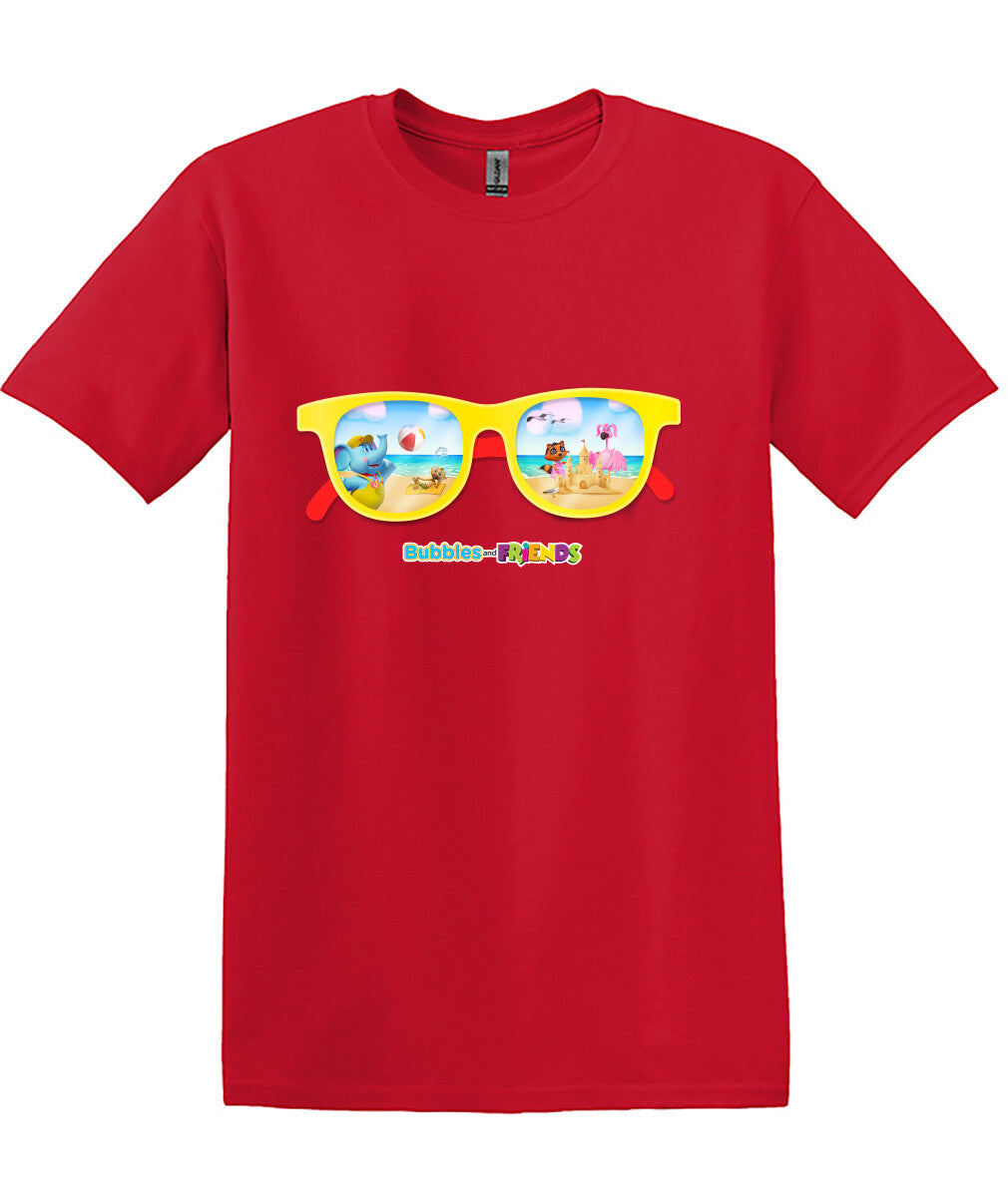 Bubbles & Friends Summer Sunglasses Men's T-Shirt