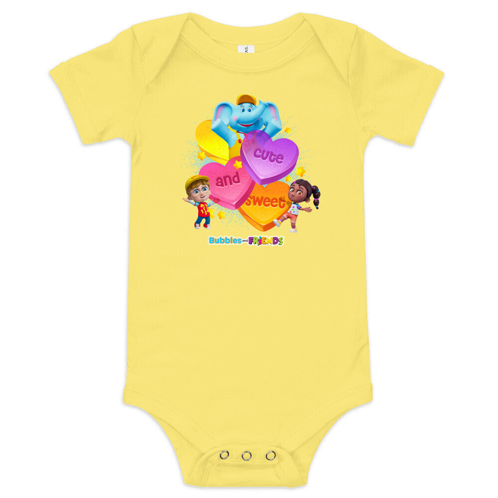 Bubbles & Friends Cute and Sweet Infant Onesie