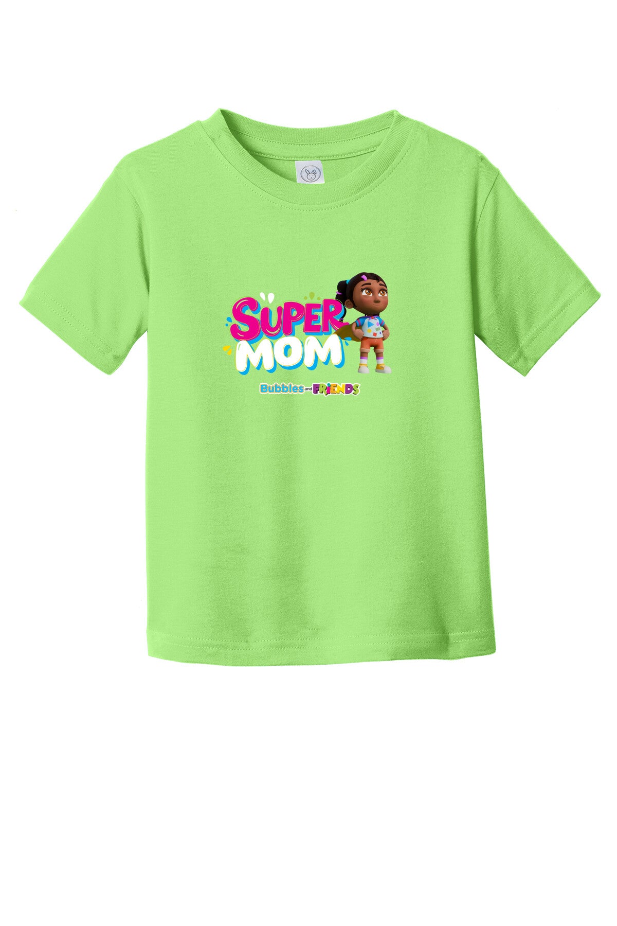 Bubbles & Friends Mothers Day SuperMom Toddler Tee