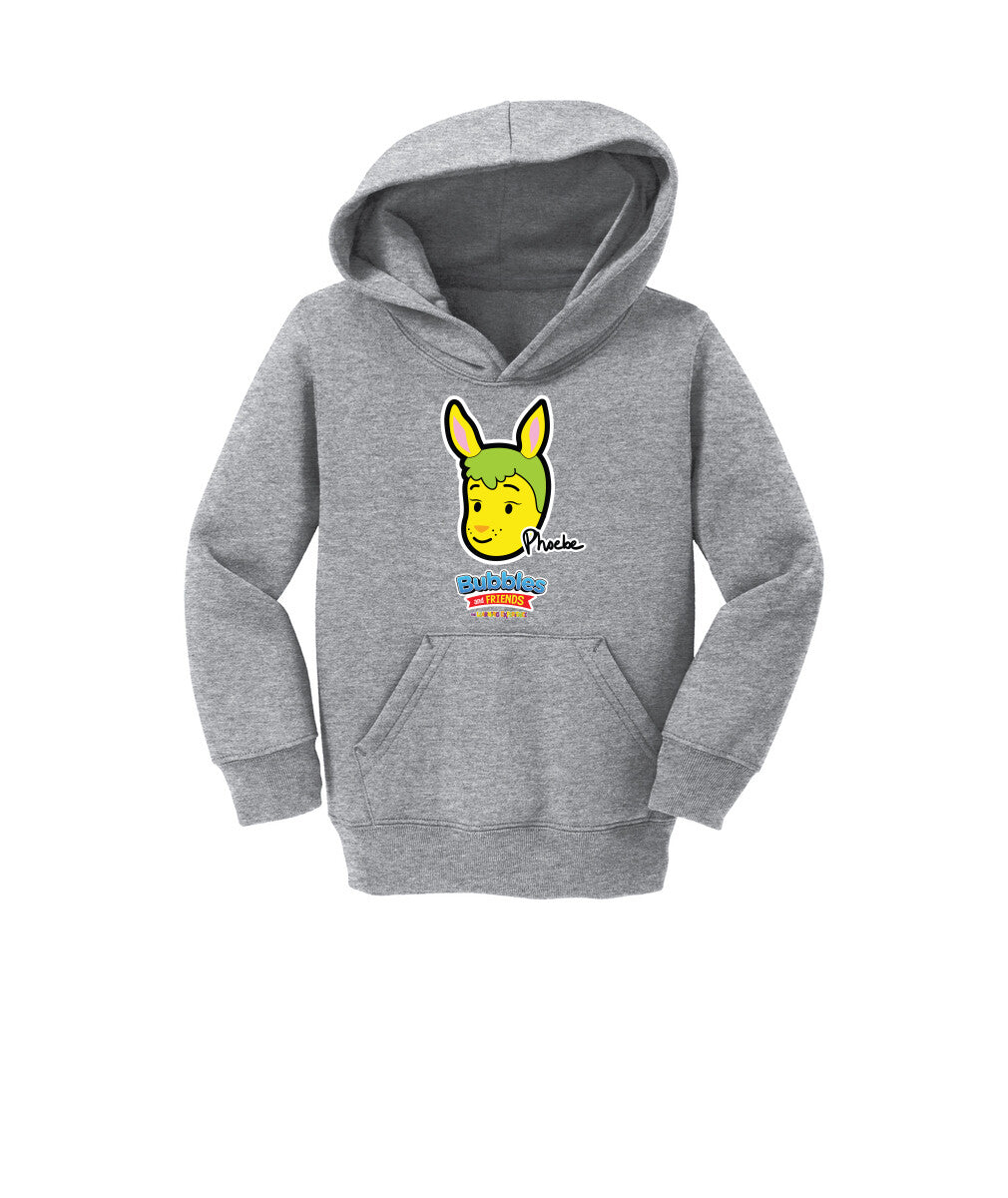 Bubbles & Friends- Friends from Happyville 'Phoebe' Toddler Fleece Pullover Hoodie