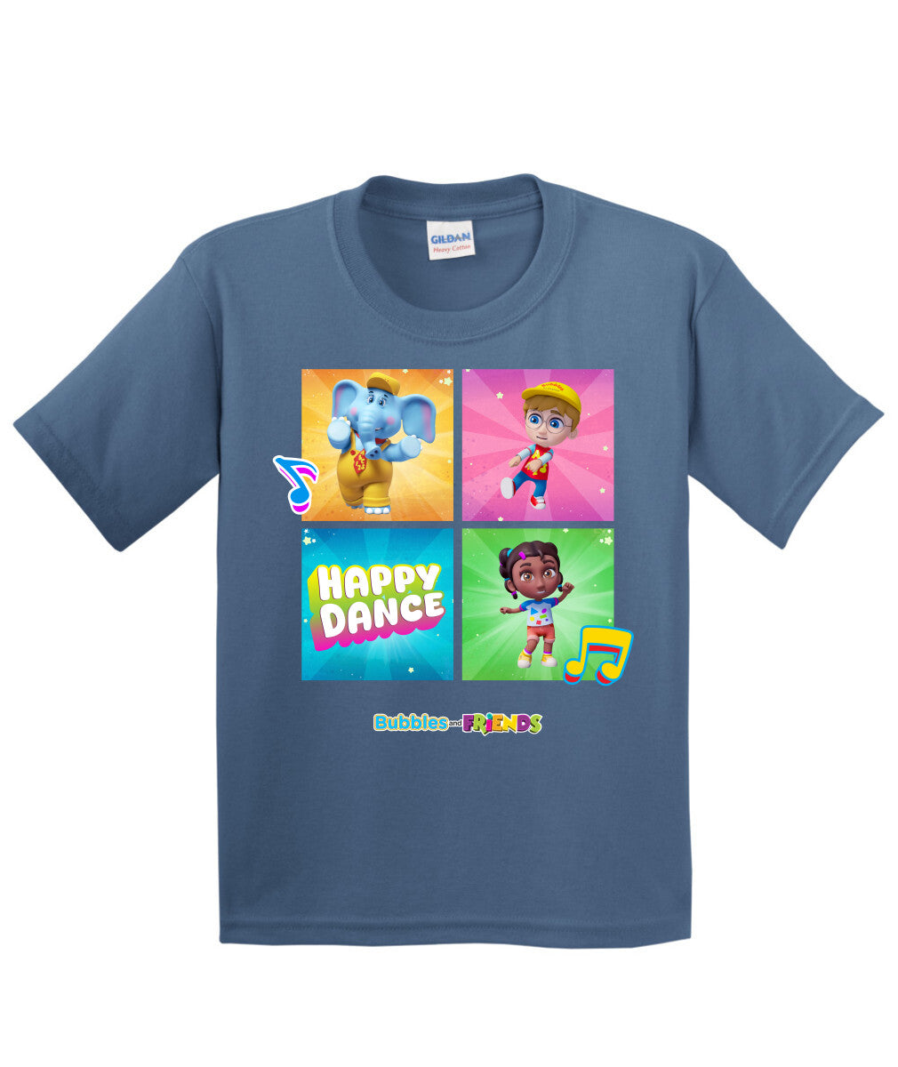 Bubbles and Friends β Happy Dance Collection Happy Team Children T-Shirt