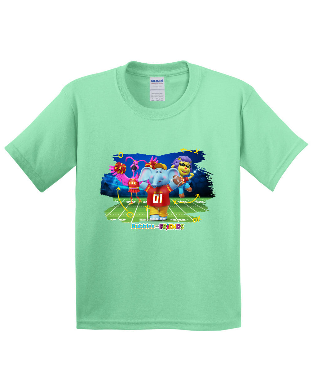 Bubbles and Friends - Varsity Collection Bubbles Football Children T-Shirt