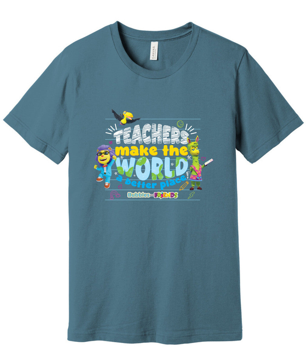 Bubbles & Friends Teacher Appreciation World T-shirt