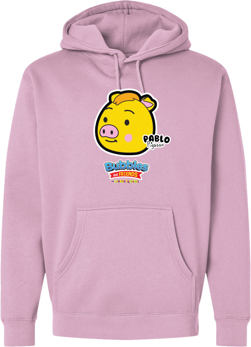 Bubbles & Friends- Friends from Happyville 'Pablo' Midweight Hooded Sweatshirt- Unisex