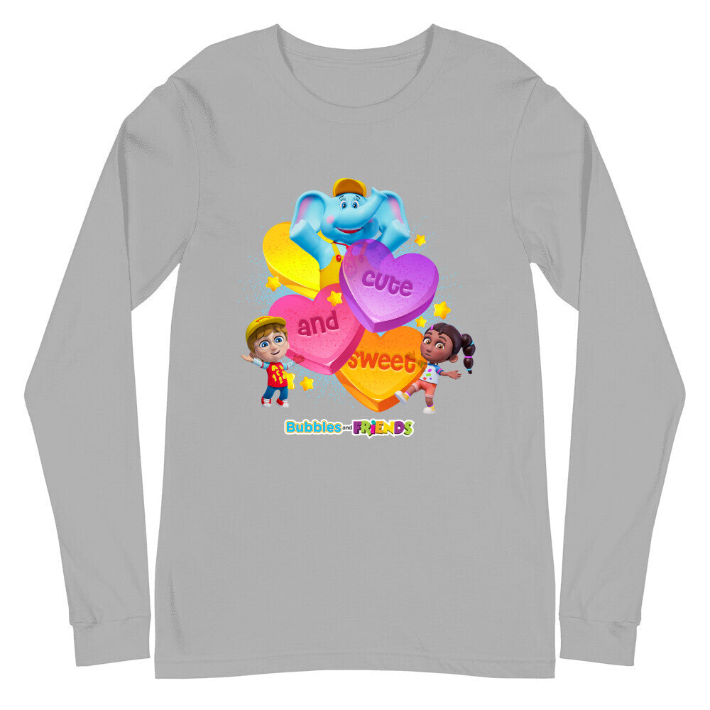 Bubbles & Friends Cute and Sweet Unisex Long-sleeve T-Shirt