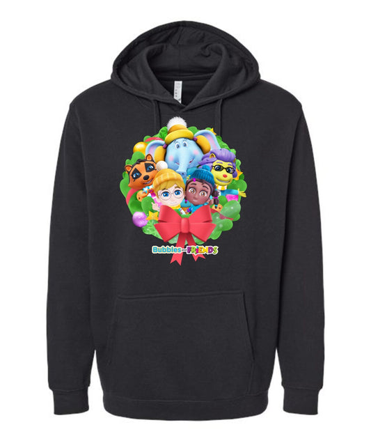 Bubbles & Friends Holiday Adult Hoodie- All Friends Holiday