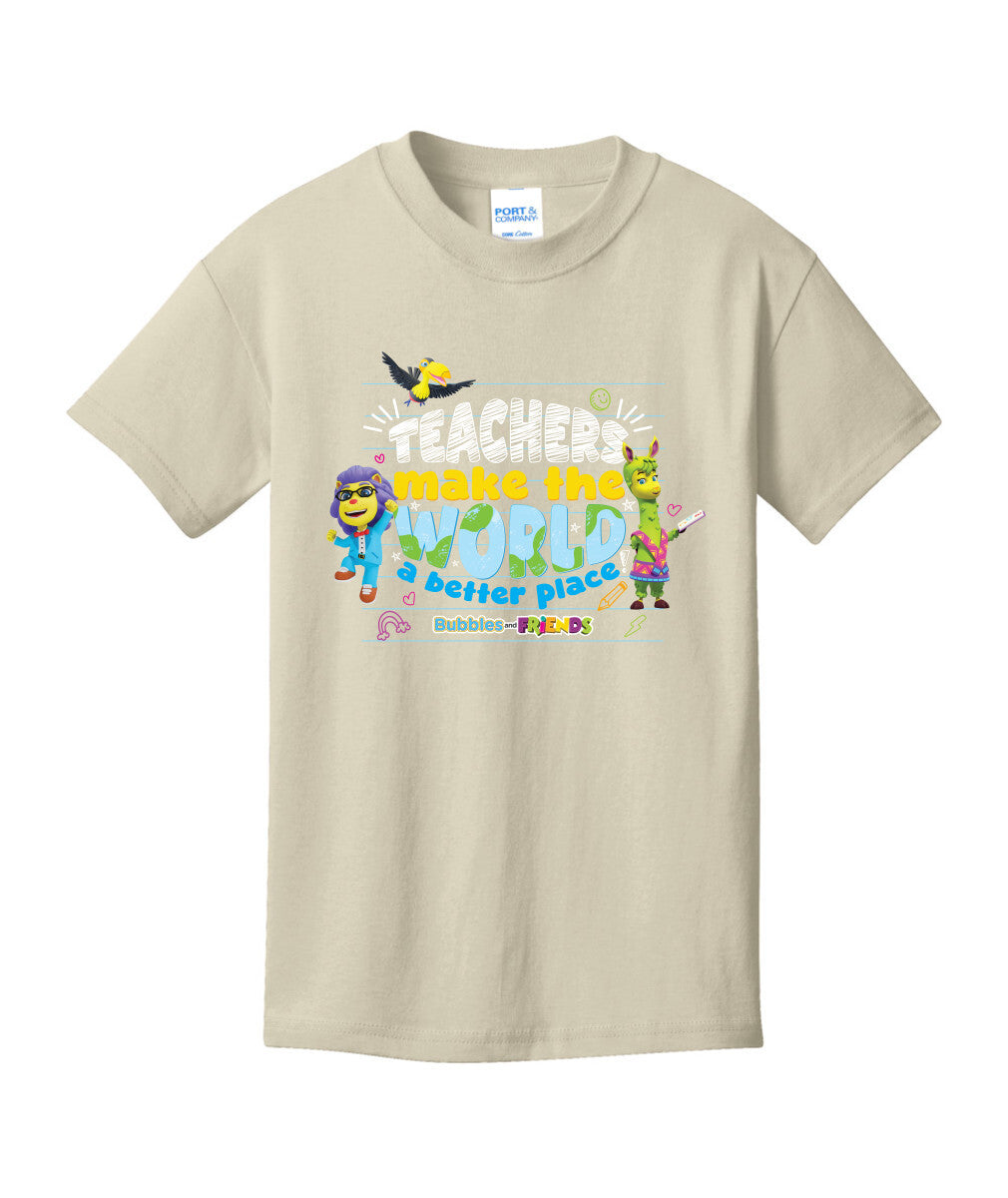 Bubbles & Friends Teacher Appreciation World Children's T-shirt