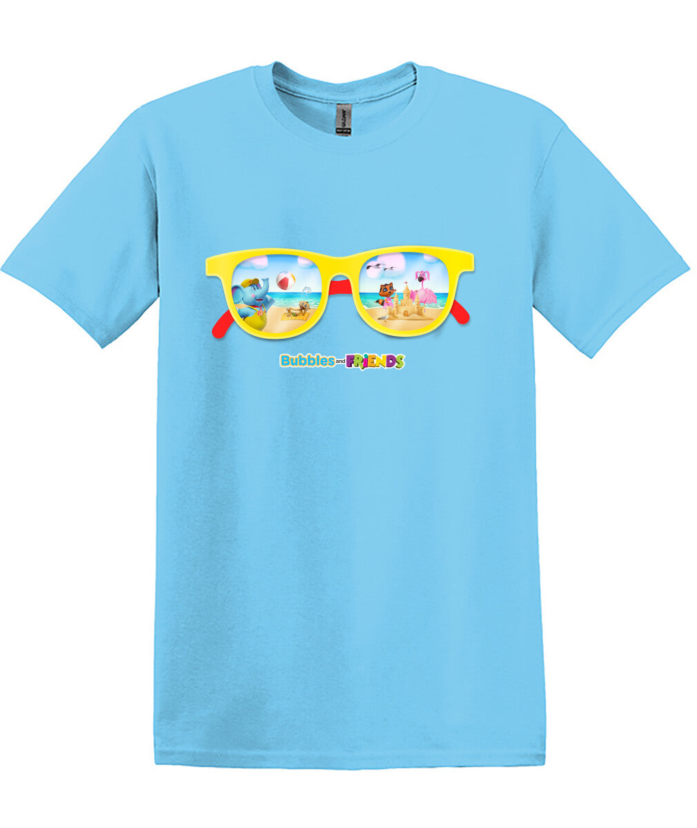 Bubbles & Friends Summer Sunglasses Men's T-Shirt