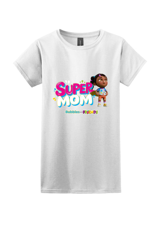 Bubbles & Friends Mothers Day SuperMom Women's T-Shirt