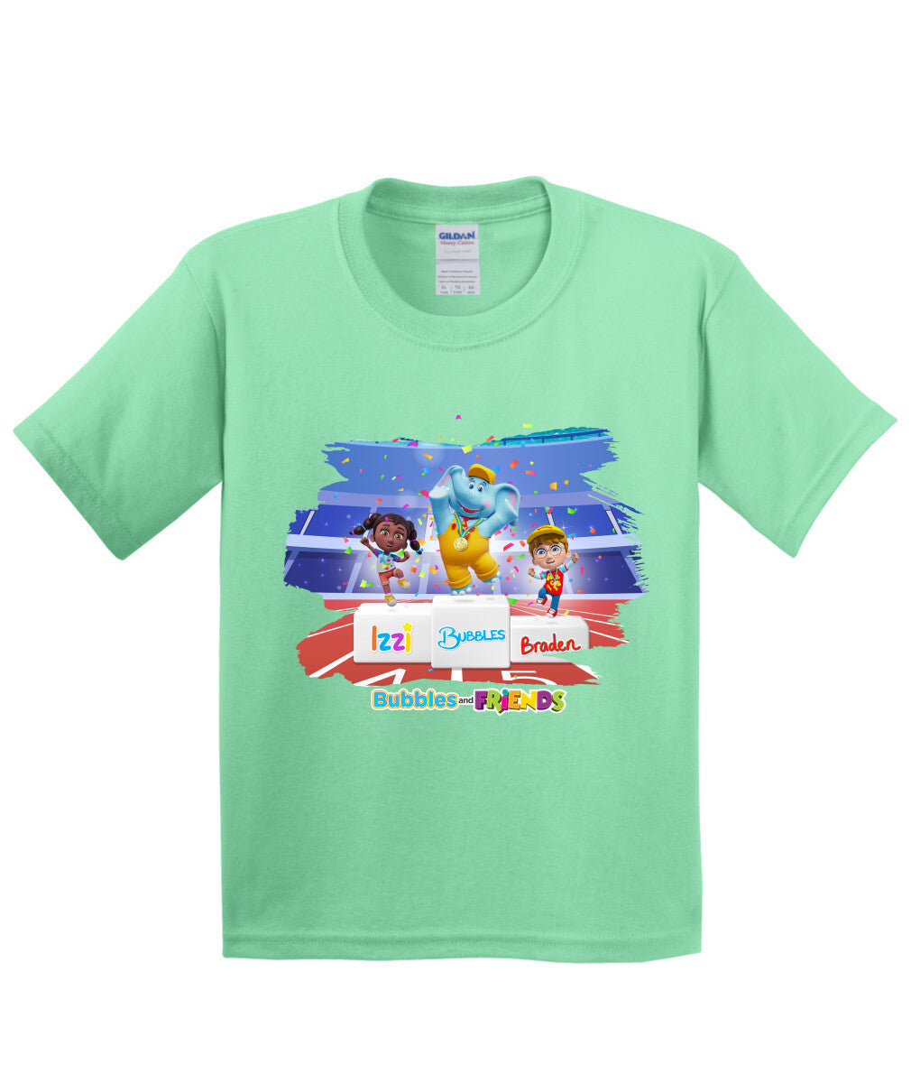 Bubbles and Friends - Summer Games Collection Team Medals Children T-Shirt