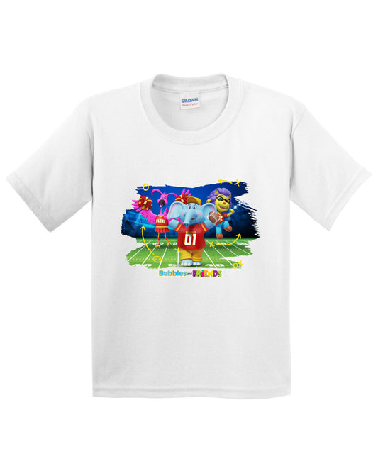 Bubbles and Friends - Varsity Collection Bubbles Football Children T-Shirt