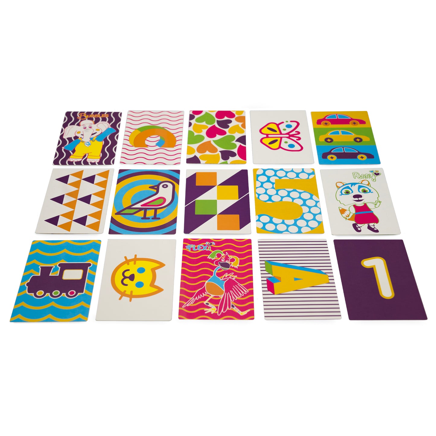 Bubbles and Friends / The Learning Experience Infant Contrast Cards - 6 to 12 Months