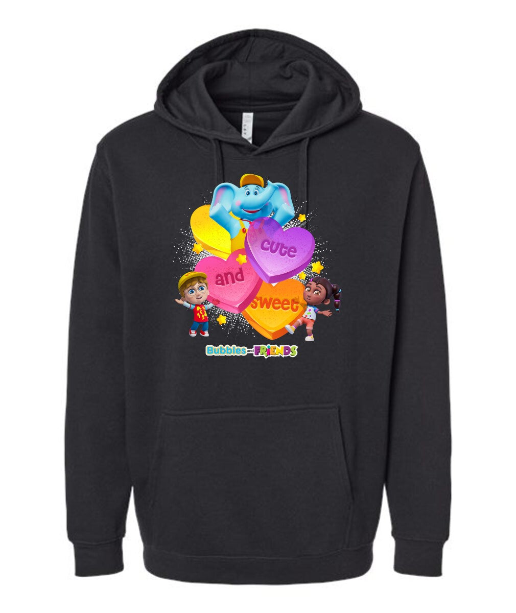 Bubbles & Friends Cute and Sweet Unisex Hoodie