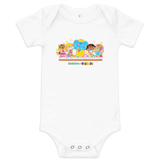 Bubbles & Friends Holiday Infant Onesie- Gingerbread Friends