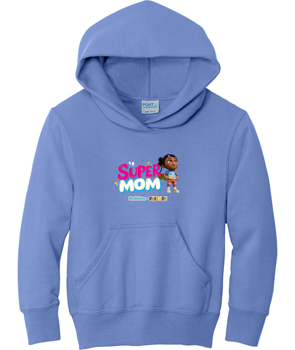Bubbles & Friends Mothers Day SuperMom Children's Fleece Sweatshirt