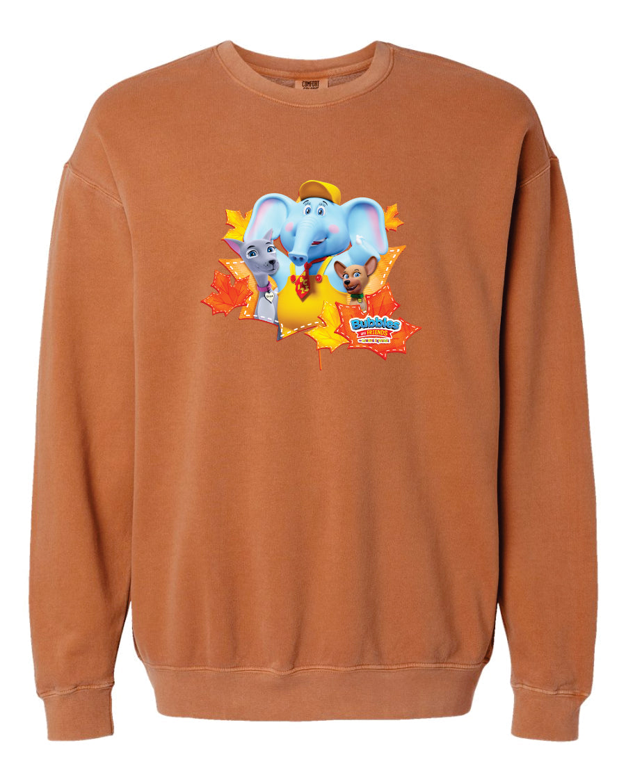 Bubbles & Friends Grace Charity Adult Unisex Garment-Dyed Lightweight Crewneck Sweatshirt