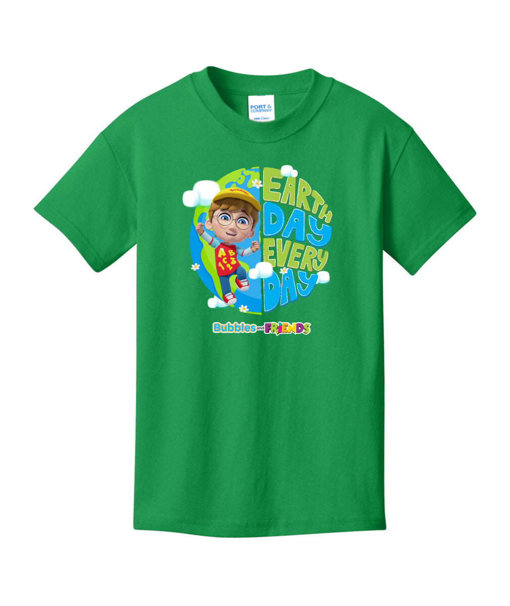 Bubbles & Friends Earth Day Braden Children's Tee