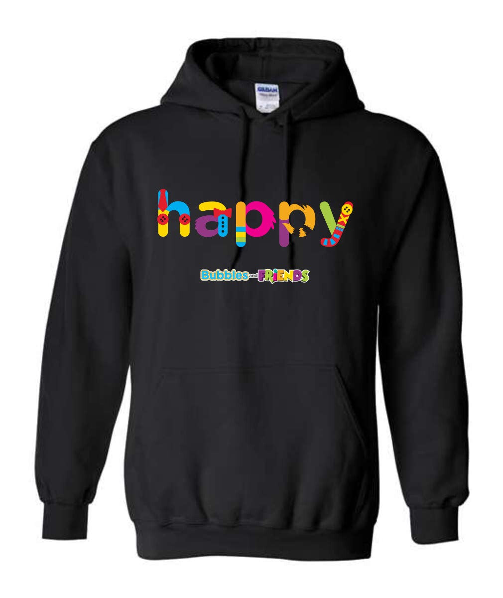 Bubbles & Friends HAPPY Unisex Pullover Hoodie