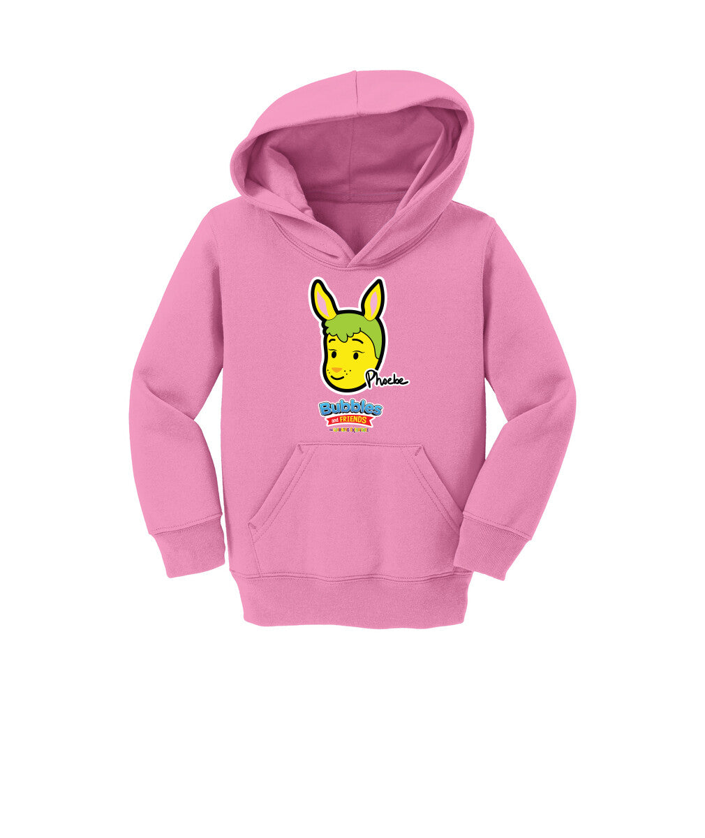 Bubbles & Friends- Friends from Happyville 'Phoebe' Toddler Fleece Pullover Hoodie