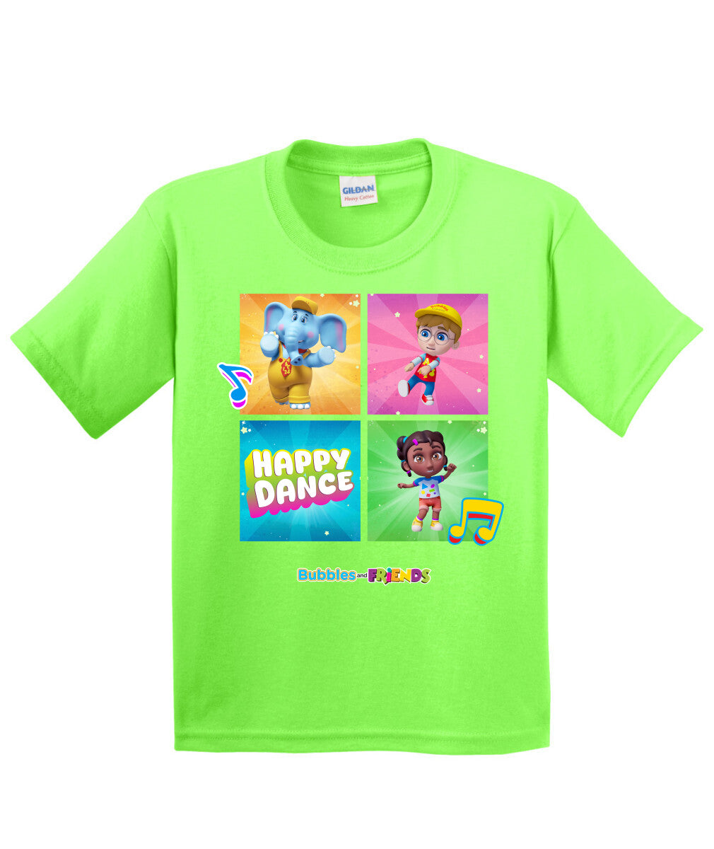 Bubbles and Friends β Happy Dance Collection Happy Team Children T-Shirt