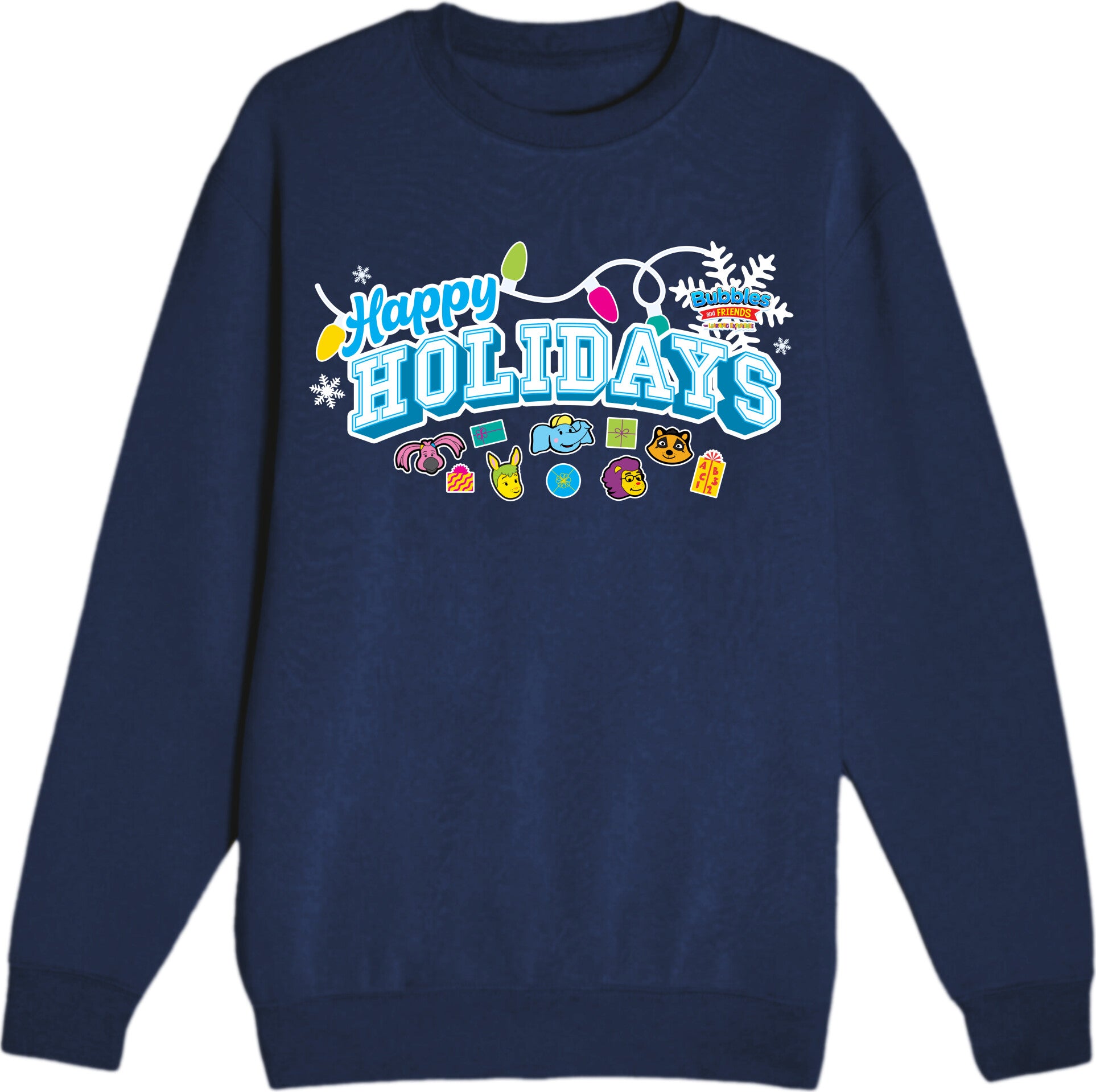 Bubbles & Friends Holiday-Happy Holidays Premium Crewneck